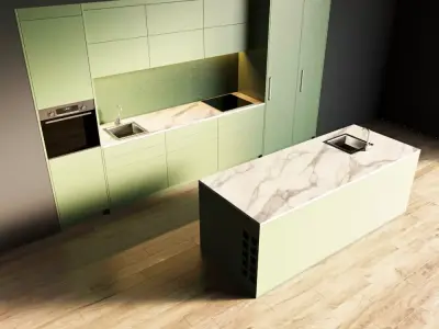 113-Kitchen5 matte 10 3D model