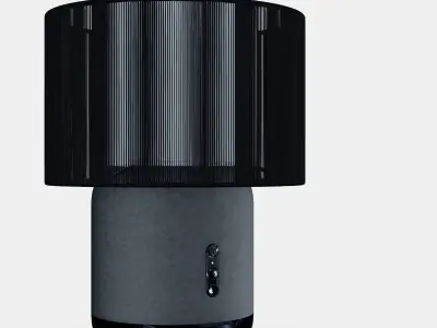 SYMFONISK Speaker lamp w Wi-Fi textile shade Low-poly 3D model