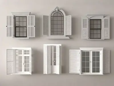 French window 3D model