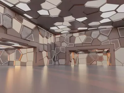 Futuristic Interior 3001 3D model