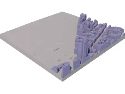 London city tile Level 2 block TQ2880 South West 3D model