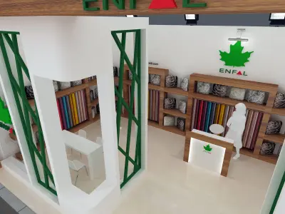 Exhibition Stand - ST0020 3D model