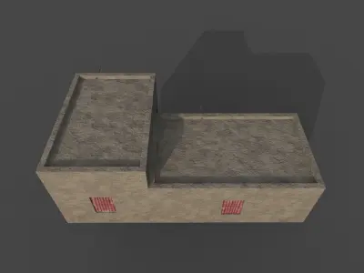 Village Mud House Low-poly 3D model