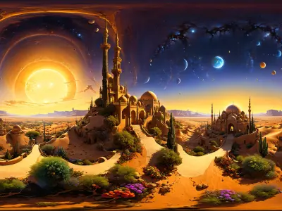 HDRI Alien Fantasy Locations 3D model