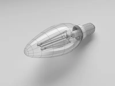 LED Filament Bulb 3D model