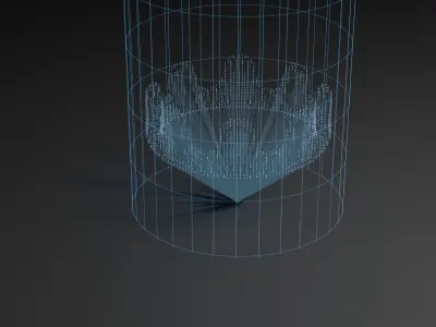 Crown hologram 3D model
