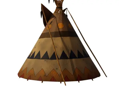 Tepee indian teepee 3D model