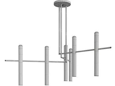 Hudson Valley Lighting Thurston Chandelier Low-poly 3D model