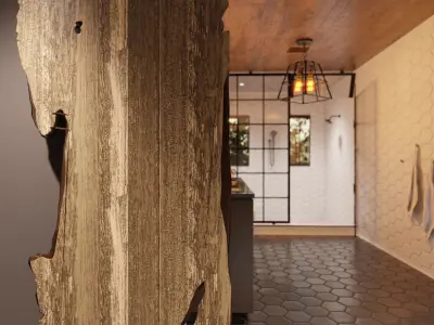 Transitional Bathroom  3D model