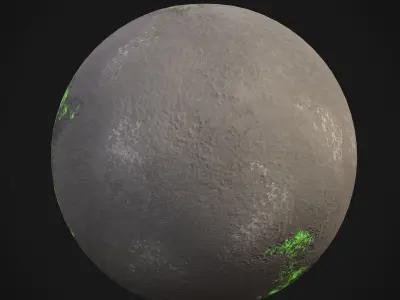 Stylized Planets 03 Low-poly 3D model