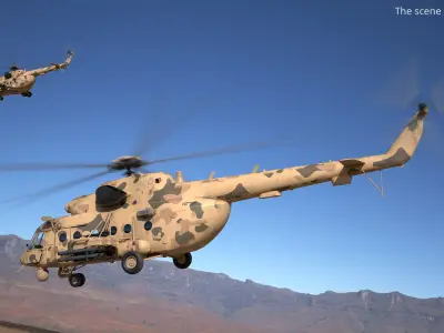  Tactical Military Helicopter Simplified 