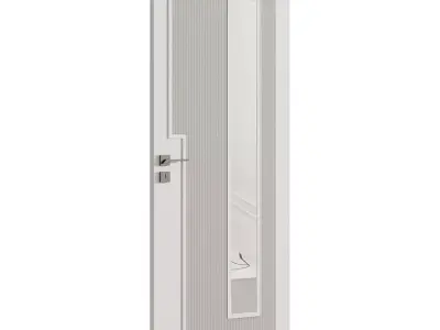 Interior door 19 Low-poly 3D model