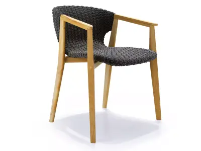 Knit Dining Armchair 3D model