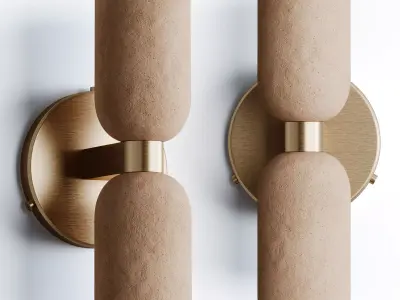 Ceramic Up Down Wall Sconce 3D model