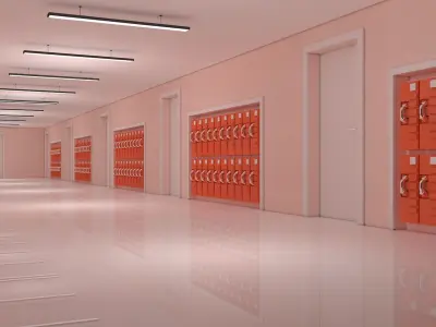Apartment Corridor 3D model