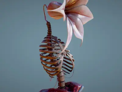 Corpse Flower Low-poly 3D model