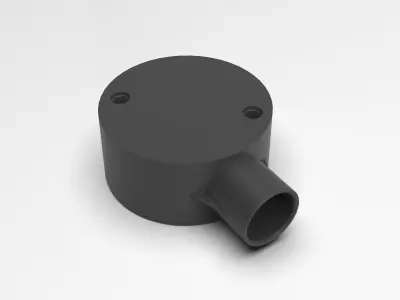 20mm-1-way-Junction-Box plastic pipe 3D print model
