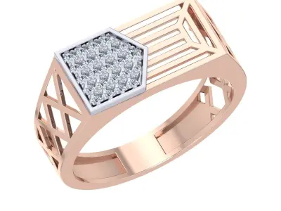 Engagement Wedding Rings Double halo Bridal Ring 3D print model