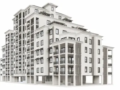Building 3D Model apartment 3D model