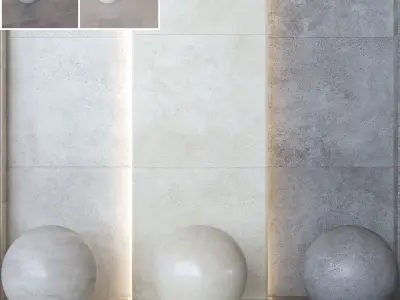 Porcelanosa Vela Concrete-Effect Porcelain Tiles -Set of 12 Texture