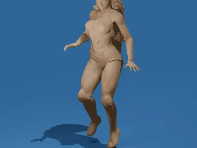 Star Woman Superhero 3D print model