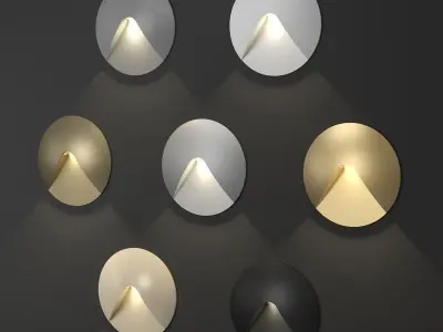 IT-750-Alum Alum Round Step Light LED Stair Light Integrator Free 3D model