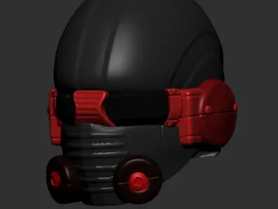 helmet high poly sculpt 3d printable 3D model 3D model 8