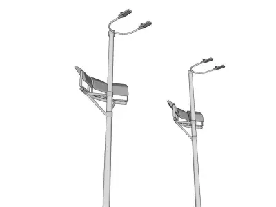Light Pole - Lamp Post 09 3D model