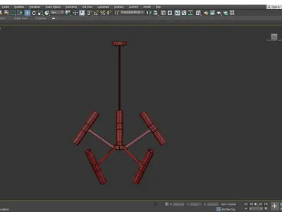 MARCIANO CHANDELIER Low-poly 3D model