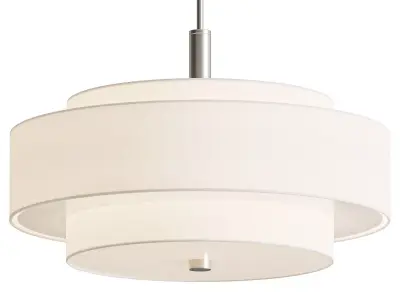 Flaire 5 Light Dimmable Drum Chandelier 3D model