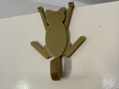 Kitten Door Hook Free 3D print model