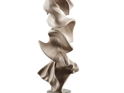 Abstract Sculpture Low-poly 3D model