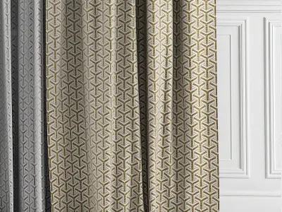 Curtain Set 18 3D model