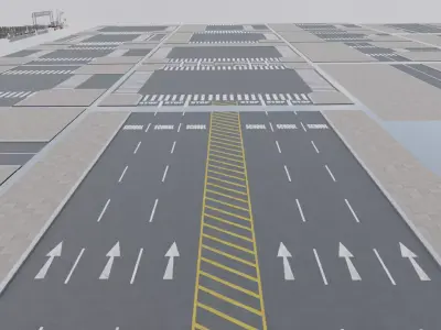 Interstate Props Low-poly 3D model