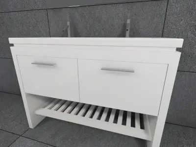 double sink 2nd floor  3D model