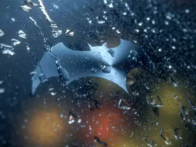 Batman Logo Design 3D model