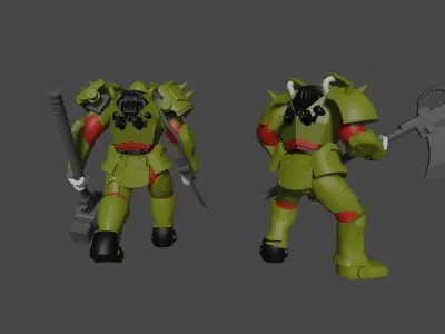 Krork two robots 3D print model