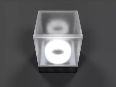 Bathroom Wall Light V01 - High Poly  3D model