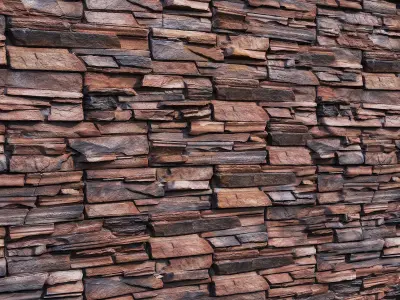 Decorative stone for facades 3D model