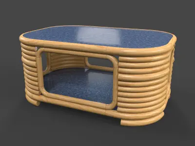 Rattan Table - Atlas 3D model