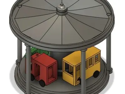 Carousel - H0 Scale 3D print model