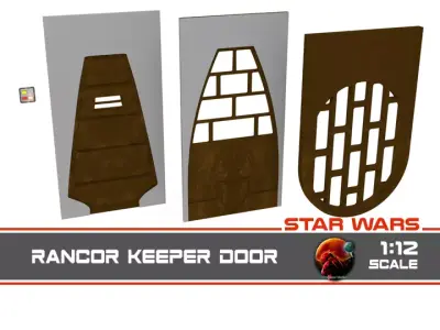 Rancor Keeper Door 1-12 scale Blackseries 3D print model