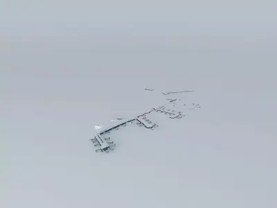 KPHL, PHL, PHI Passenger Terminals Free 3D model