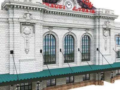 Denver Union Station Railway Station Building 3D model
