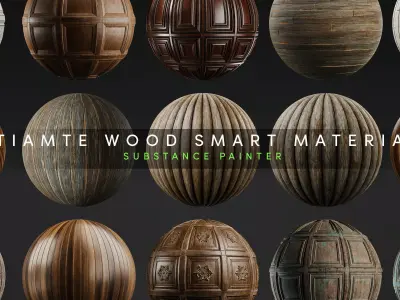 Ultimate Wood Smart Materials for Substance 3d painter Texture