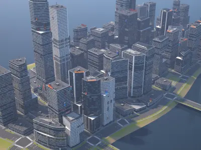  Houdini Procedural City Generator 