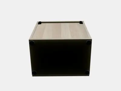 BESTA Shelf unit with glass door 13 Low-poly 3D model
