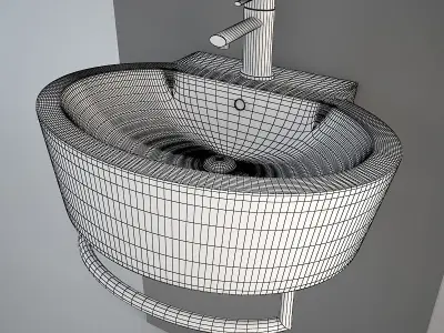 Simas LFT24 wash-basin 3D model