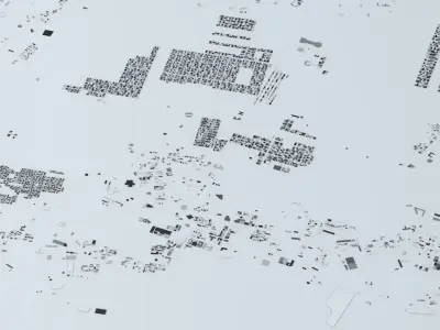 Mogadishu Streets and Buildings 3D model