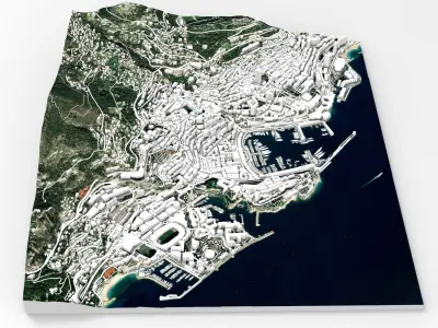 Cityscape Monaco France  3D model